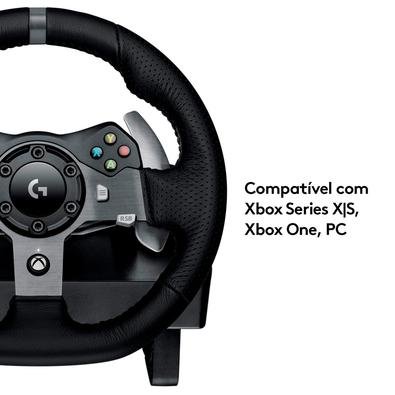 Volante Logitech G920 Driving Force para Xbox Series X|S, Xbox One e PC - 941-000122
