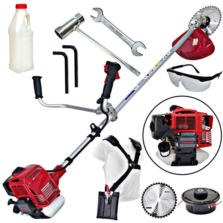 Roçadeira Lateral Nakashi L450-k 45,4cc 2t Com Acessórios