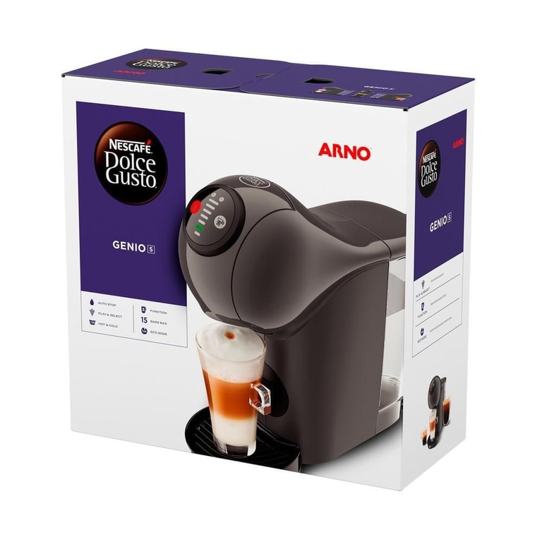Cafeteira Arno Dolce Gusto Genio S Basic Grafite DGS5