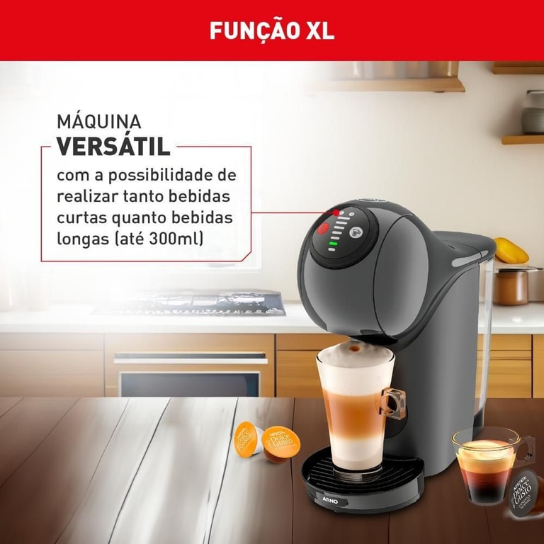 Cafeteira Arno Dolce Gusto Genio S Basic Grafite DGS5
