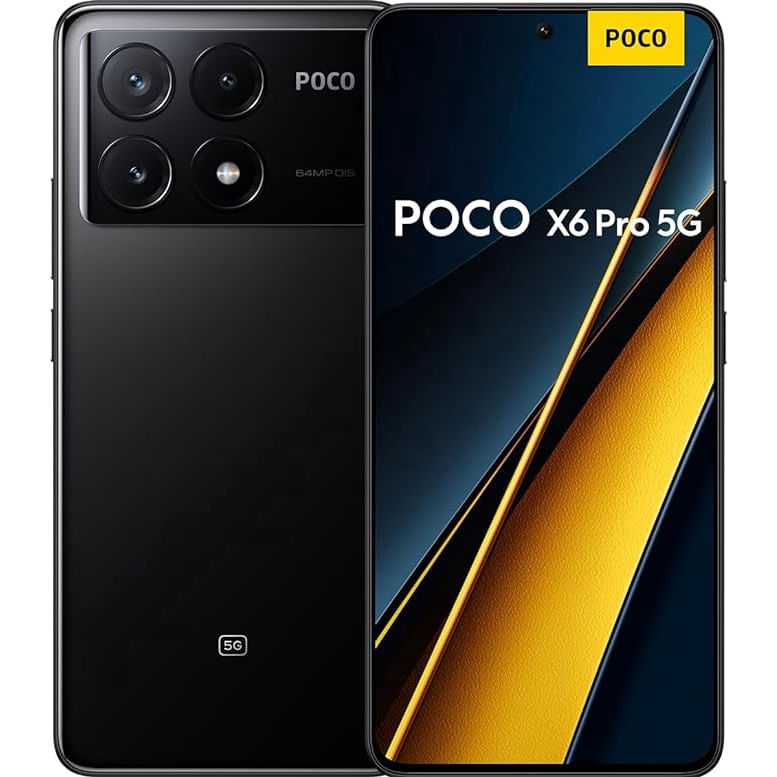 Smartphone Xiaomi poco X6 Pro 5G, 12 GB + 512 gb, (Black) Preto