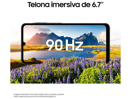 Smartphone Samsung A07 128GB Preto 4GB RAM Tela 6,7" Câm. Dupla + Selfie 8MP