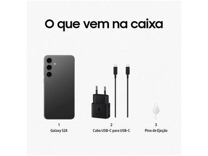 Smartphone Samsung Galaxy S24 256GB Preto - 5G + Smartwatch Watch7 40mm Verde