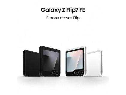 Smartphone Samsung Galaxy Z Flip7 FE 128GB Preto 5G 8GB RAM Tela 6,7" Câm. Dupla de 50MP Galaxy AI