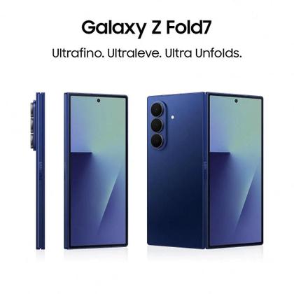 Smartphone Samsung Galaxy Z Fold7 512GB 12GB RAM Câmera Traseira até 200MP Selfie 10MP Tela 8.0" JetBlack