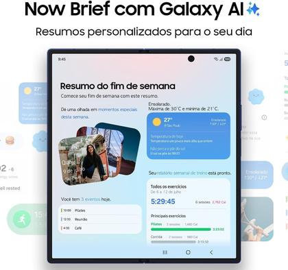 Smartphone Samsung Galaxy Z Fold7 512GB 12GB RAM Câmera Traseira até 200MP Selfie 10MP Tela 8.0" JetBlack