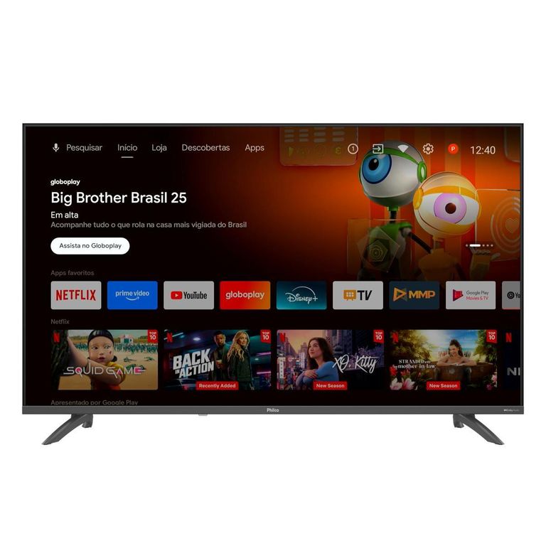 Smart TV 43" Philco Android TV Full HD Borda Infinita