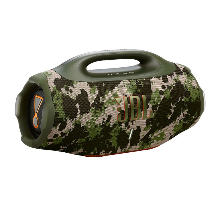Caixa de Som Bluetooth JBL Boombox 4 Camuflada Até 34h de Reprodução, IP68 À prova d’Água e Resistente a Poeira, 210W