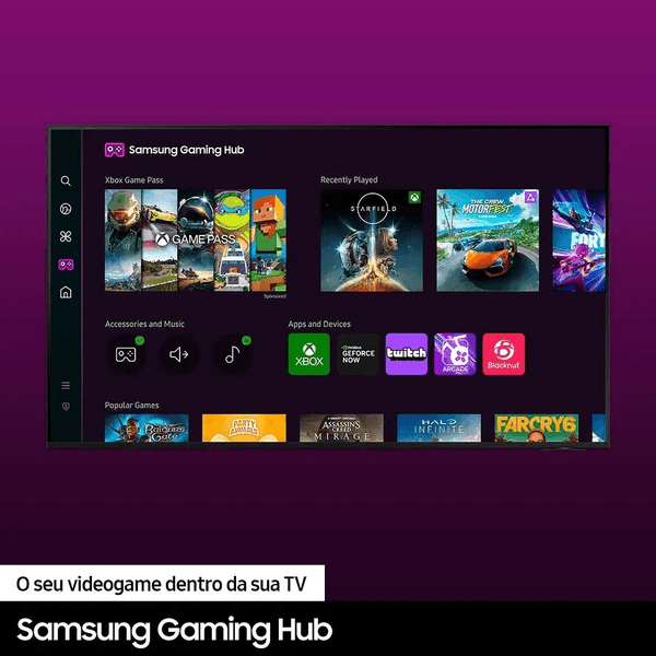 Smart TV 60” 4K UHD LED Samsung 60DU7700